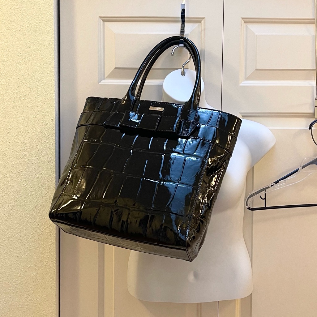 Authentic Kate Spade Croc Effect Tote Bag